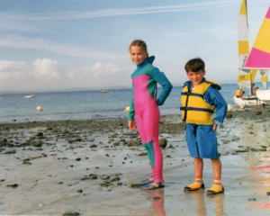Eté 97, cours de planche à voile et dériveur à Trebeurden